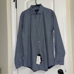 Bugatchi midnight  Button-Up Dress Shirt/ comfort stretch